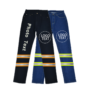Pantalones de Seguridad Reflectantes de Alta Visibilidad ANSI Clase 2 con LED Intermitente, Construcción de Nailon, Pantalones Cargo para Hombre, Logotipo Personalizado PROTEXA - Product Image 1