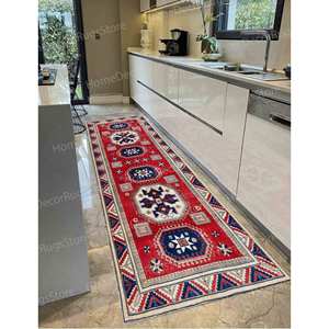 Tapis imprimé Aztek - Tapis au design bohème marocain vibrant, tapis gobelin - Product Image 5