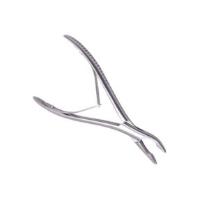 Mead 17cm Steel ENT Instruments Manual Power Nasal Rongeur con extremo redondo curvo de 5mm para procedimientos médicos - Product Image 2