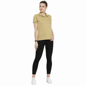 Polo de mujer de excelente calidad, Jersey hecho de algodón de manga corta, Polo para mujer adulta para verano - Product Image 4