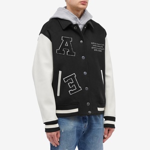 แจ็คเก็ตเบสบอลวินเทจแบบสั่งทำพิเศษสำหรับผู้ชายไซส์ใหญ่  แจ็คเก็ตตัวอักษรแบบ Letterman  แจ็คเก็ตคอตั้งแบบนูน  สไตล์ไฮสตรีท  ผ้าขนสัตว์สั่งทำพิเศษ - Product Image 3
