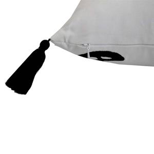 Housse de coussin en coton biologique 100% de qualité d'exportation, broderie, taies d'oreiller, prix d'usine, avec logo personnalisé - Product Image 6