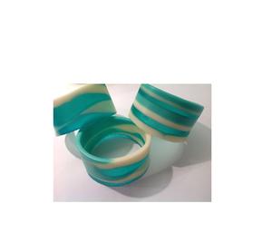 Servilletero de resina hecho a mano con patrones de remolino únicos Elegante para bodas Cenas temáticas Vacaciones - Product Image 1