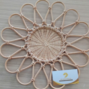 Posavasos de ratán ecológico de Vietnam \ giro moderno en tejido tradicional | Personalización OEM ODM - Product Image 5