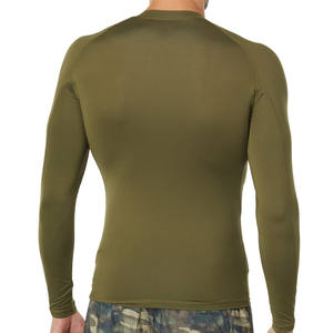 Venta directa de fábrica MMA Camisa Rashguard de manga larga Tela de nailon personalizada con impresión sublimada Diseñe su propio logotipo - Product Image 3