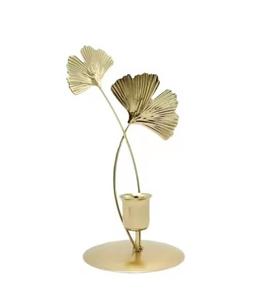 Soporte de Metal chapado en oro de alta venta, candelabro ligero para boda, hogar, decoración de Hotel, soporte de luz de vela mínimo de tendencia superior - Product Image 5