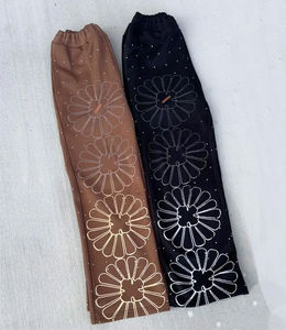 Haute qualité hommes coton personnalisé impression Vintage noir luxe lavé à l'acide jambe droite pantalons de survêtement amples décontracté non tissé OEM - Product Image 4