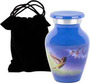 Wholesale 100% Customized Metal Aluminum <b>Keepsake</b> Adult Cremation Urn Modern Style Memorial Urn <b>for</b> Human <b>Ashes</b> Available Sale - Product Image 1