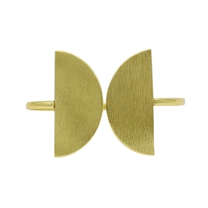 Bracelets en laiton faits à la main, plaqués or, design géométrique tendance, style unique et élégant - Product Image 2