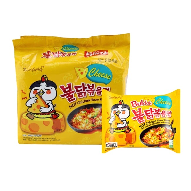 Korean Instant Noodle Samyangg Hot Chicken Ramen Cheese 140g/Wholesale Samyangg Instant Noodles Ramen in Viet Nam
