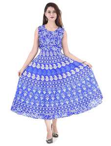 ชุดเดรสแมนดาลาผ้าฝ้ายบริสุทธิ์สำหรับผู้หญิง,ชุดเดรสชายหาดแขนกุดพิมพ์ลายแบบลำลองสำหรับฤดูร้อน - Product Image 4