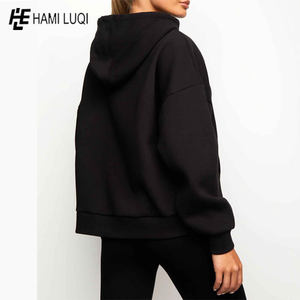 80% coton 20% polyester polaire hiver imprimé avant Logo personnalisé sweat à capuche pour femme sweat à capuche en gros - Product Image 6