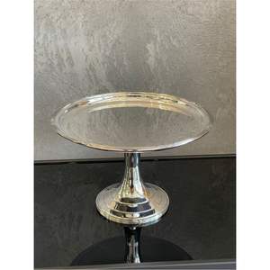 Wholesale Modern Silver Metal Cake Stand Plate High-Quality Mirror Finish Cupcake Display Pedestal for Hotel Catering Buffet - Product Image 3