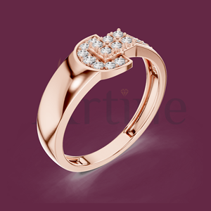 10K <b>Adjustable</b> <b>Silver</b> <b>Ring</b> with Crystal Stone Fashion Jewelry - Product Image 1