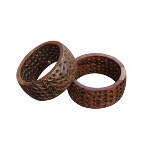 Pulseras de Madera Hechas a Mano para Mujer, Clásicas, Elegantes, Ecológicas, con Acabado Natural, Joyería Informal para Fiestas y Eventos Especiales J N - Product Image 3
