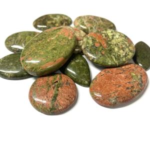 Piedras Preciosas Sueltas de Unakita, Calidad AAAAA, Multicolores, Forma de Pera, Certificadas por IGI, Tamaños de 9mm a 14mm, Naturales, Personalizables para Joyería - Product Image 1