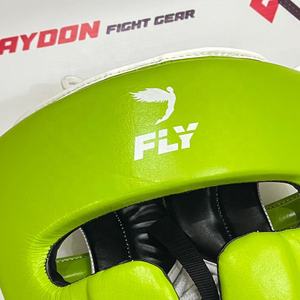 Protège-tête de boxe ouvert blanc et vert tendance 2026, personnalisable avec logo, professionnel, réglable, pour entraînement et sparring - Product Image 5