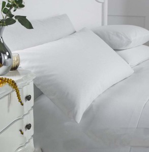 Wholesale Hotel Hospital Home 200TC Comfortable White Pure Cotton Custom Pillowcase - Product Image 6