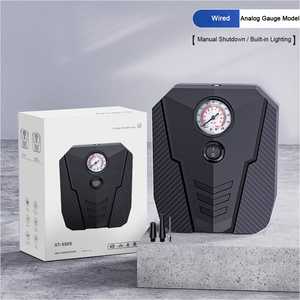 <b>12V</b> Corded Tire Inflator Portable Air Compressor LCD Digital Display 150PSI Auto-S Single Cylinder Copper <b>Motor</b> ABS Housing - Product Image 4