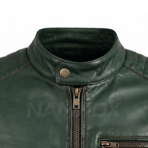 Plus Size New Style Leather Cafe <b>Racer</b> <b>Jacket</b> Hot Sale Quality Made Leather Cafe <b>Racer</b> <b>Jacket</b> - Product Image 6