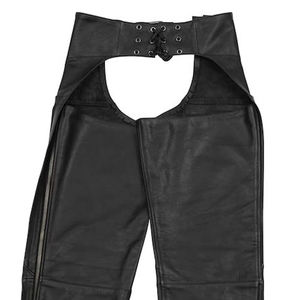 Chaps en cuir pour hommes, grande taille - Imperméables et respirants, texture lisse, coupe décontractée pour l'équitation et les vêtements décontractés - Product Image 2