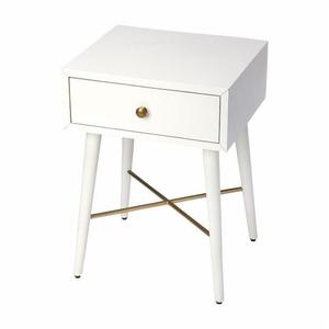 Nordique moderne chêne blanc bois MDF lit côté Table tiroir finition naturelle table de chevet/rangement pour salon cuisine maison Bar - Product Image 6