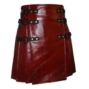 Scottish Traditional Custom Handmade Leather Tartan Kilt Highland Dress <b>Skirt</b> Kilt <b>Men</b> Scottish Traditional Kilts - Product Image 1