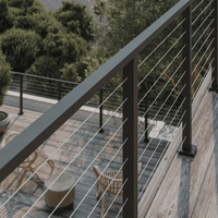 Balustrades et mains courantes en câble de fer inoxydable à prix d'usine HIMOWAY pour balcon et escalier