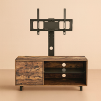 Meuble TV en MDF durable de style antique moderne avec étagères métalliques pour salon, chambre ou villa - OEM et ODM disponibles