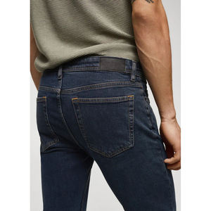 Jean droit et respirant de haute qualité personnalisé, vêtements de sport de fitness pour hommes, pantalons en denim confortables et décontractés pour hommes - Product Image 5