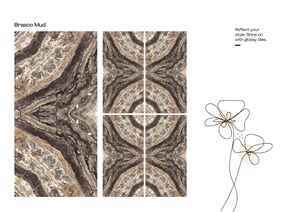 Carreaux de porcelaine élégants de qualité supérieure, résistants à l'usure, avec un design en marbre assorti et une finition brillante, pour les intérieurs de villas de luxe et de centres commerciaux - Product Image 5