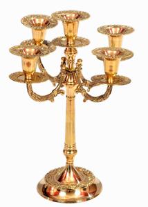 Candelabro de Metal Retro europeo Vintage, candelabros de latón para decoración de fiesta de boda, soporte de regalo - Product Image 6