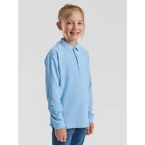 Custom Kids <b>Polo</b> <b>Shirts</b> 65/35 <b>Long</b> <b>Sleeve</b> for Merchandising & Promotions - Product Image 6