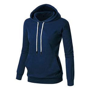 Vêtements décontractés de couleur unie sweats à capuche respirants pour femmes sweats à capuche coupe ajustée lourds fabriqués au Pakistan - Product Image 2
