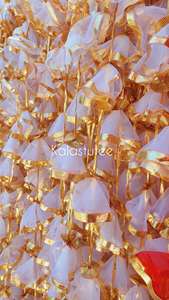 Flores de Seda Gota, Encaje, Forma de Cono, Estilo Ramillete, Hechas a Mano, 18 Pulgadas, Colores Surtidos, Borla Colgante para Boda, Decoración de Interiores - Product Image 4