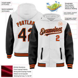 Uniforme de baseball avec broderie et logo personnalisé, sweats à capuche de sport Letterman unisexe, veste universitaire pour hommes - Product Image 4