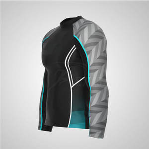Servicio OEM Calidad superior Color sólido Manga larga Rash Guards Estilo único Uso al aire libre Rash Guards - Product Image 2