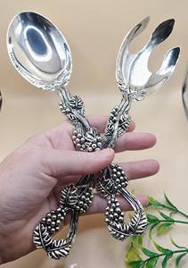 Ensemble artistique de serveurs à salade en acier inoxydable pour la vaisselle de cuisine Hôtel Salle à manger et restaurant Utiliser des articles ménagers de luxe - Product Image 5