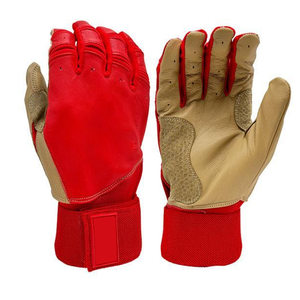 Tamaño y diseño personalizados Guantes de béisbol de bateo de cuero negro Moda deportiva Personalizable Guantes de bateo de cuero profesional - Product Image 3