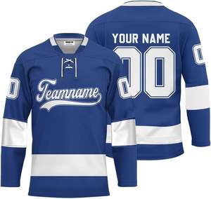 Chemises de hockey sur glace personnalisées Maillot durable et populaire Chemise de hockey sur glace à séchage rapide Sublimation complète sur mesure - Product Image 3