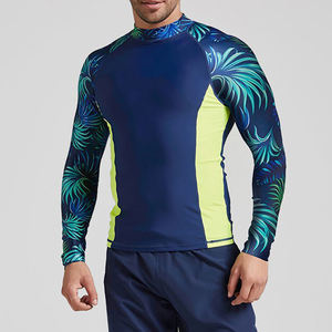 เสื้อแรชการ์ดของผู้ชายแบบปรับแต่งได้พร้อมโลโก้/สีที่กำหนดเองสไตล์ลำลองแขนเต็มแบบลำลอง - Product Image 3