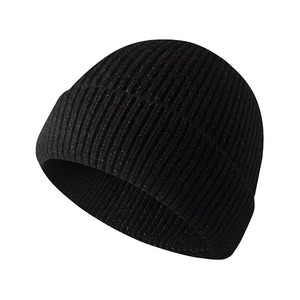 Nuevos sombreros de invierno de dos tonos Unisex con forro de piel para hombres y mujeres, gorro cálido a la moda, gorros informales de punto de invierno - Product Image 2