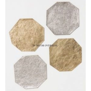 Apple Shape Designer Color blanco Mármol y bordes chapados en oro Accesorios de mesa Posavasos de aspecto atractivo para suministros de bebidas - Product Image 5