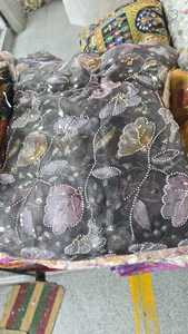 Tela de Georgette Bordada de Primera Calidad para Diseñadores, Estilo Jacquard Floral para Niños y Niñas, Peso Medio para Prendas de Vestir - Product Image 2