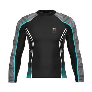 Rashguard de performance à manches longues pour hommes Rashguard d'entraînement à manches courtes pour hommes Rashguard de sport flexible pour hommes - Product Image 1