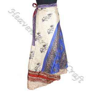 กระโปรงยาวผู้หญิง2ชั้นพิมพ์ลายดีไซน์ล่าสุดกระโปรงผ้าไหมวิเศษแบบเปลี่ยนได้รอบรอบกระโปรงผ้าไหม - Product Image 4