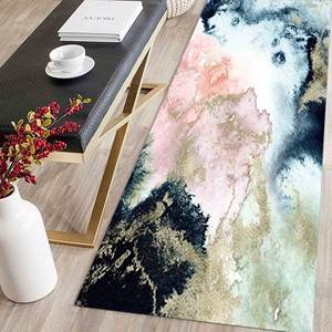 Tapis imprimé : moderne, personnalisé, abstrait, antidérapant, design marbré, tapis doux non tissé - Product Image 3