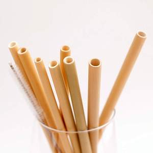 Pajitas de bambú reutilizables biodegradables, respetuosas con el medio ambiente, sin residuos - Product Image 6