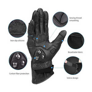 Guantes de bicicleta de montaña de nuevos estilos personalizados de bajo precio, guantes de motocross con agarre de Palma perforado completo con logotipo personalizado, guantes MTB - Product Image 2