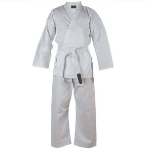 2025 mezcla de algodón barato pantalones de artes marciales cordón cintura reforzada rodilla para Karate Jiu Jitsu entrenamiento Unisex entrenamiento Gi - Product Image 5